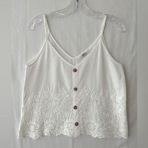 Mahina spaghetti strap crop top, Size S